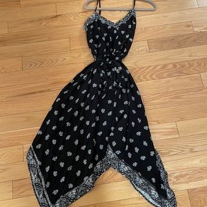 Xhilaration Black Hanker-chief MIDI Dress, Size S